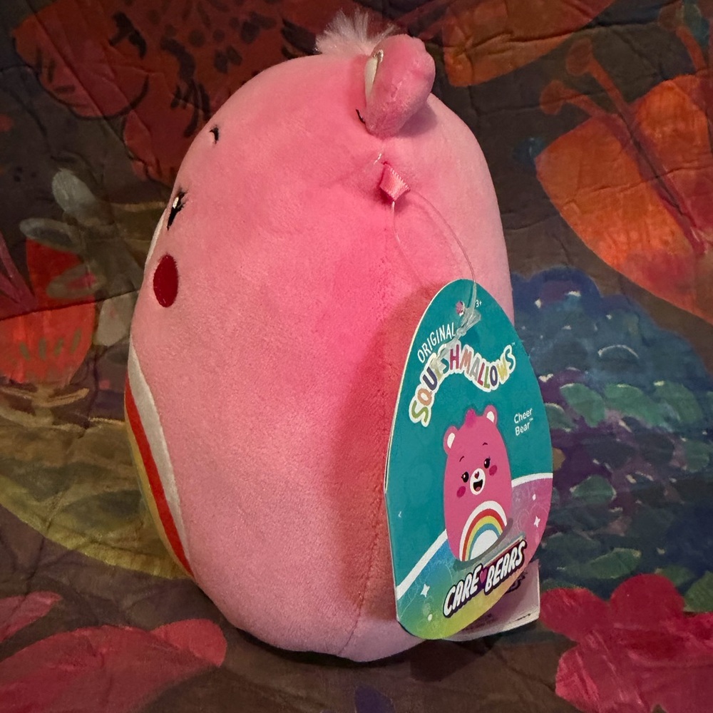 Squishmallow Care Bears Cheer Bear 7 in NWT - Picture 3 of 5